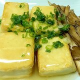 豆腐と舞茸のダシダあんかけ